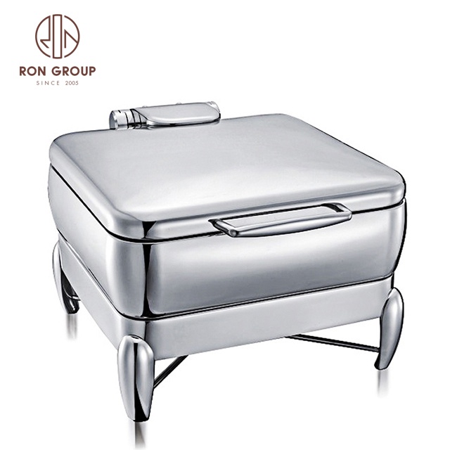 Luxury Hydraulic Restaurant Hotel Banquet Wedding Stainless Steel Food Catering Dishes Warmer Equipment Chafing Dish for Buffet
