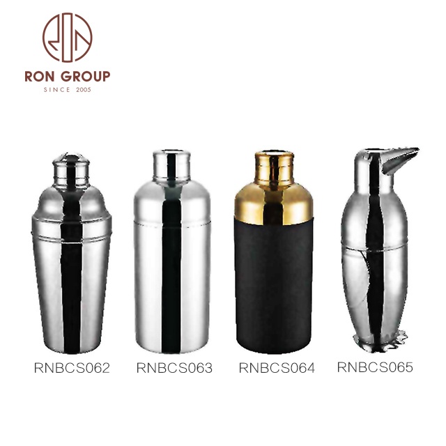 Factory 1000ml Pub Bartender Alcohol Stainless Steel Barware Martini Boston Black Silver Gold Bar Tools Kit Shaker Cocktail