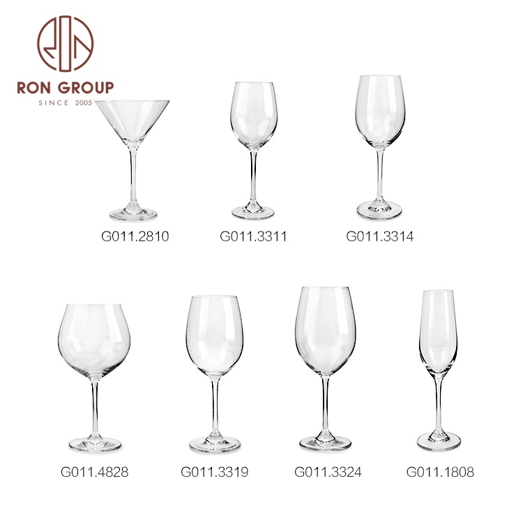 customized logos wedding tableware lead free crystal whiskey wine glass