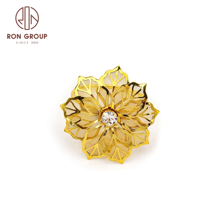 factory price new design elegant wedding party luxury napkin rings wedding fashion snowflake gold rose diamond napkin ring