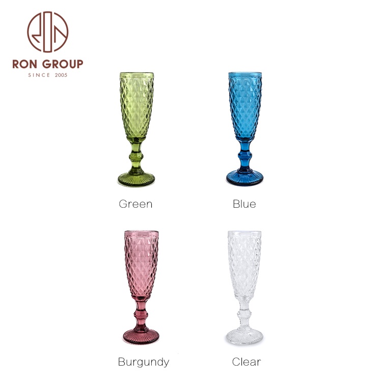 Sell daily drinking transparent color round champagne glass cup from china