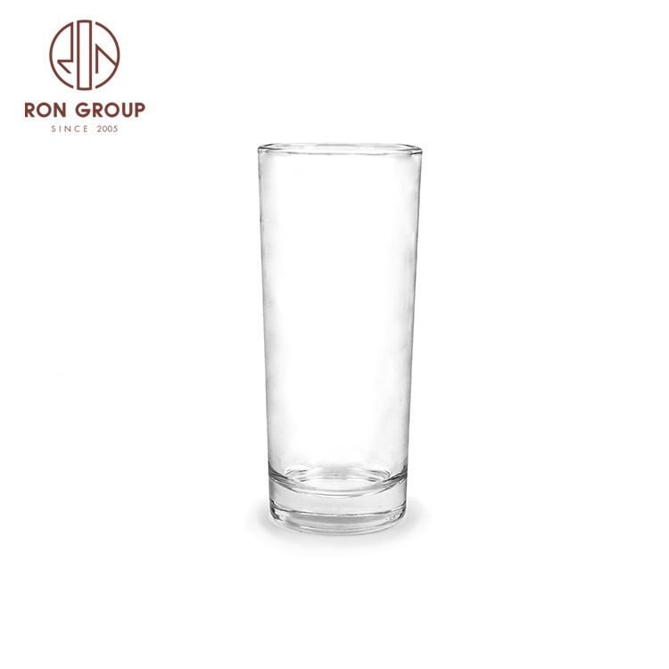 High quality transparent customized stemless milk mug custom wine glass beverage cup