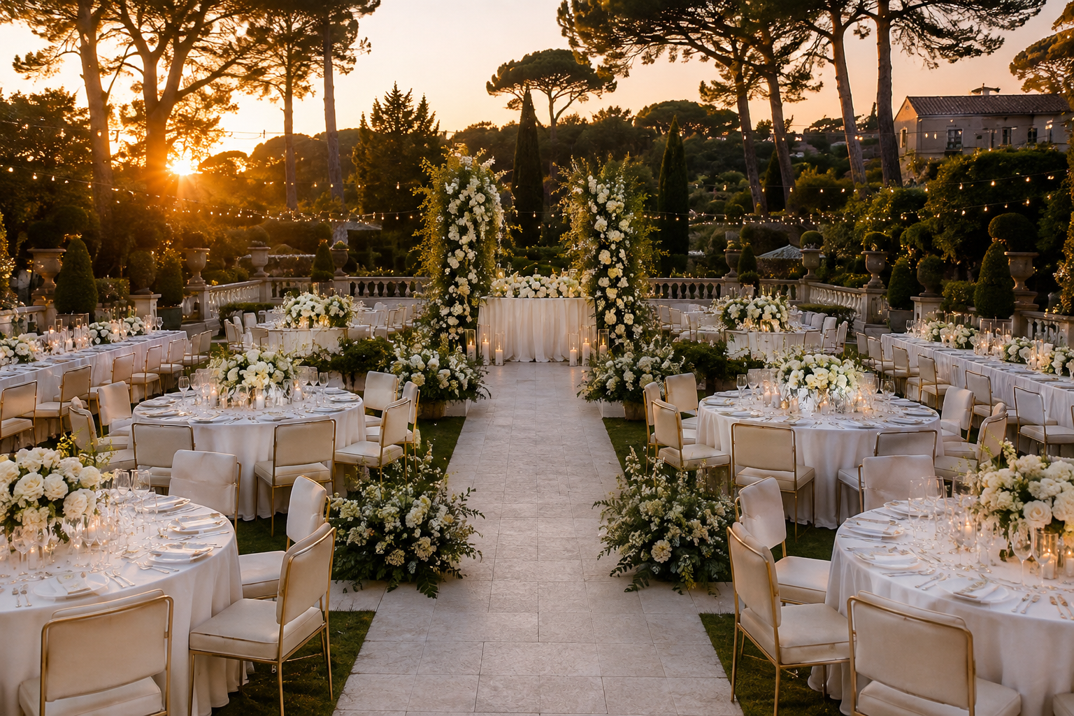 Garden Wedding Reception Ideas: Outdoor Tables, Chairs & Layouts