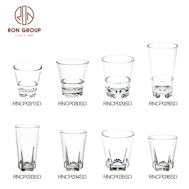 Durable Polycarbonate Shot Glasses for Weddings, Bars & Catering Events