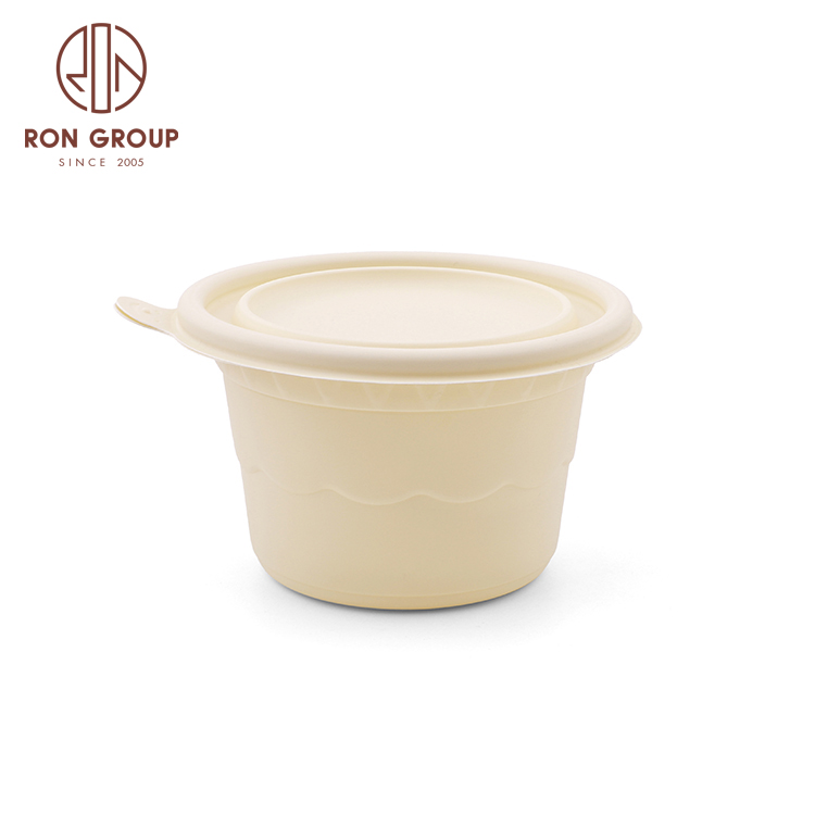 High-end quality hot sale hotel restaurant banquet wedding delicate disposable cornstarch soup bowl