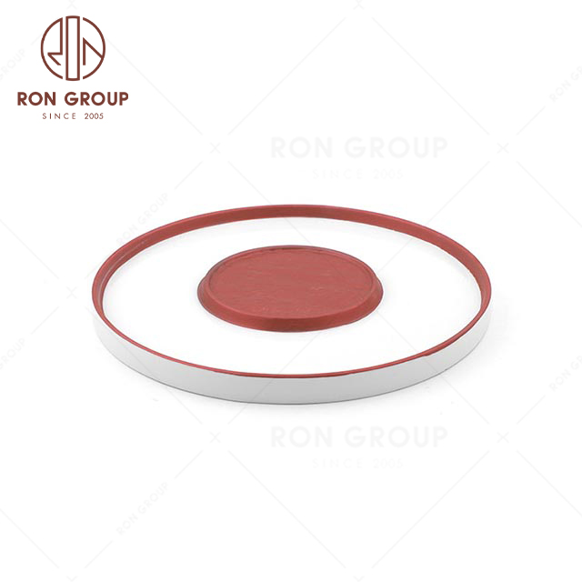 Superior quality wedding banquet restaurant delicateThousand rock textured round shallow dish