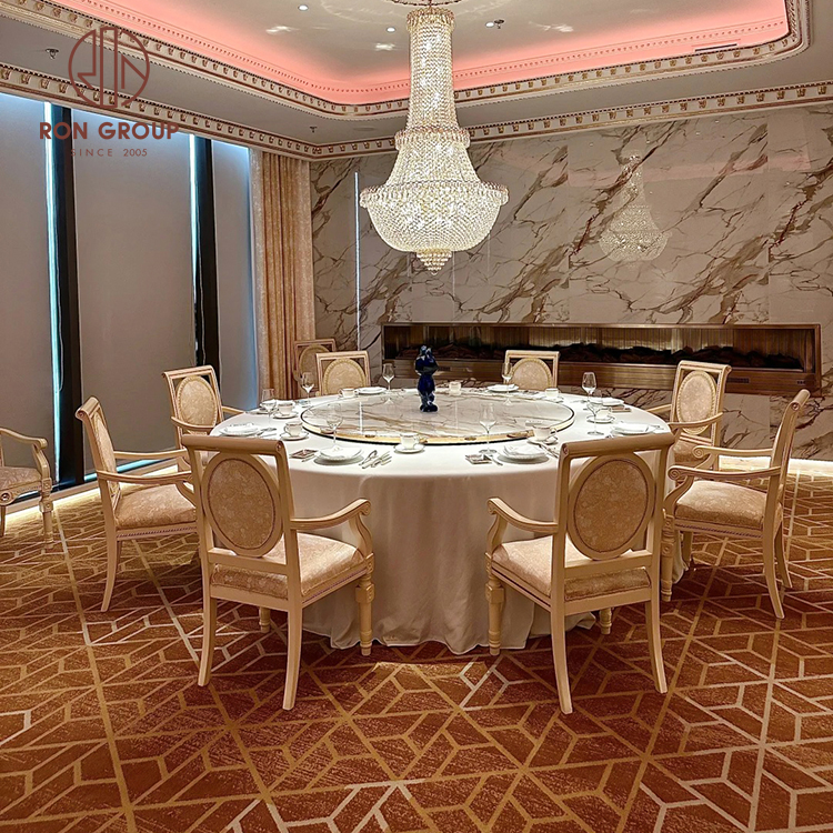 Classic Beige Leather Banquet Chair for Luxury Wedding & Hotel Dining Spaces