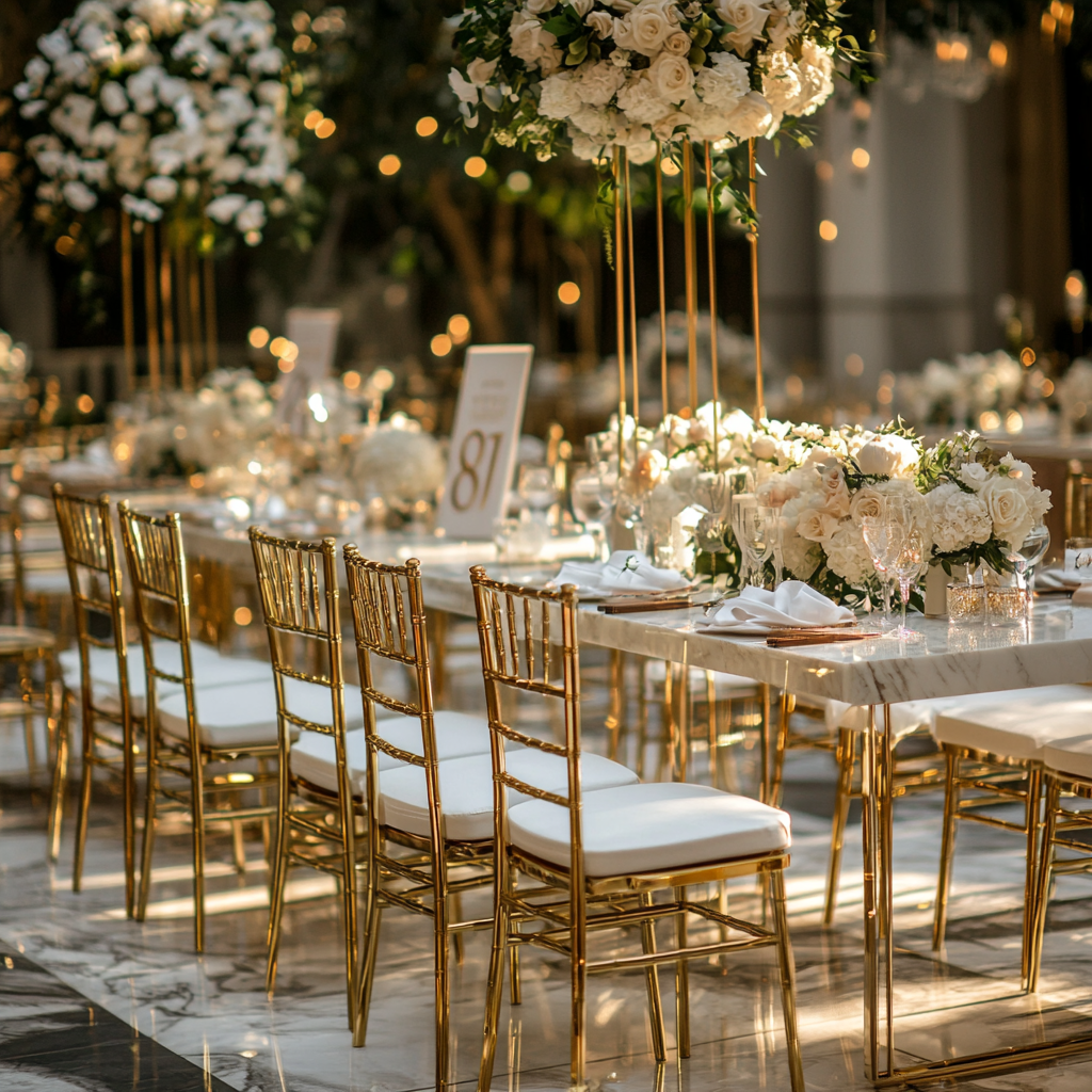 Gold Wedding Chairs: Why They Define Modern Wedding Aesthetics